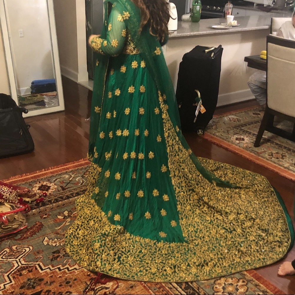 Emerald Green Indian/Pakistani Lehngha